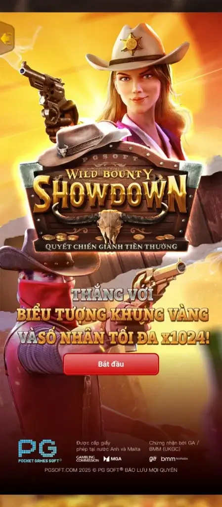Wild Bounty Showdown tại LC79 – Slot đổi thưởng cực chất cùng nữ cảnh sát miền viễn Tây