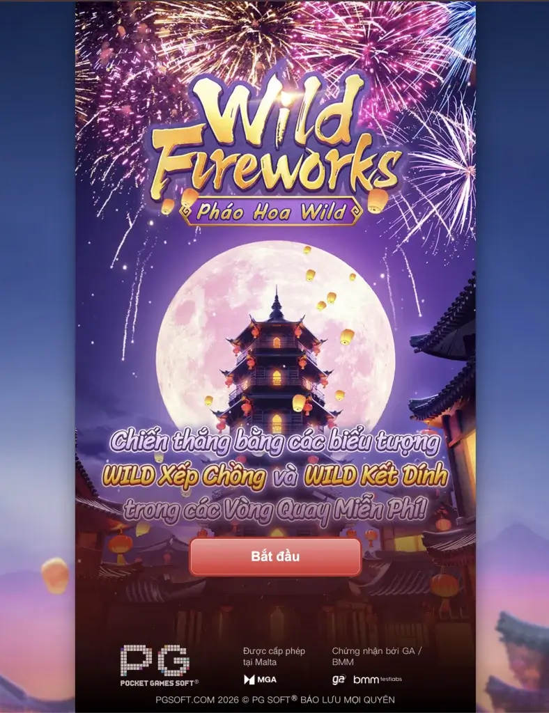 Hướng dẫn chơi Wild Fireworks (PG Soft) tại LC79